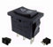Interruttore a bilanciere ON/OFF/ON da installare, 19,5 x 12,5 mm, tasto non bloccato, momentaneo