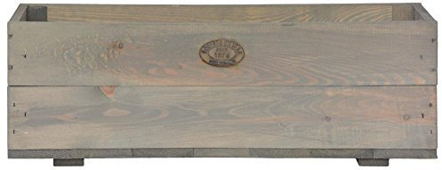 Esschert Design 2 Stück Pflanzkasten, 59 x 20 x 20 cm, aus Holz, Holzkasten, Pflanzbox, Holzbox, Blumenkasten