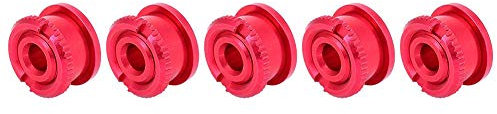 Pernos de manivela de Bicicletas de aleación de Aluminio Perno de Eje de Bicicleta Tornillo Impermeable para Placa Dental única(Rojo)