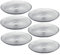 Queensway Home & Dining Dinner Dessert Stackable Serving Clear Glass Plate Dish Set of 6/12 (6 x Dinner Plate)