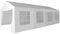 METRO Professional Partyzelt mit Seitenwand Blenheim, Stahl/Polyester, 4 x 8 m, wasserabweisend, weiß