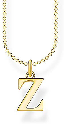 THOMAS SABO Halskette Buchstabe Z vergoldetes Silber KE2035-413-39