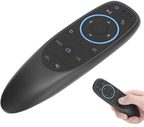 Telecommande Bluetooth avec Clavier, Souris à Distance Bluetooth 5.0 6 Axes Gyroscope Air Fly Mouse pour Android TV Box/PC/Smart TV/HTPC/projecteur et Plus