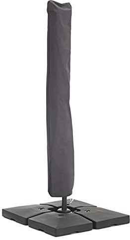 ACAZA Housse pour Parasol déporté de 250 x 250 cm - Housse de Protection - Gris foncé