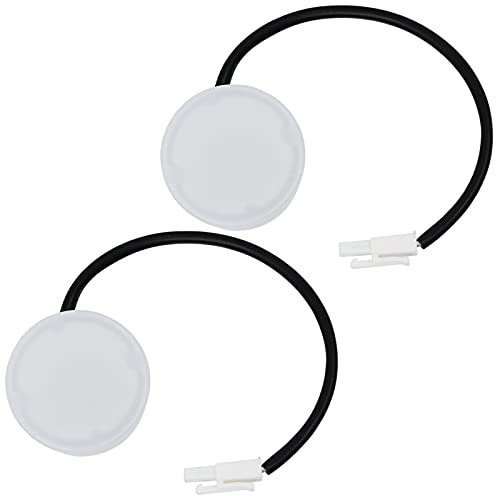 SPARES2GO Campana extractora de luz LED universal para campana extractora, redonda, 46 mm, 1,6 W, paquete de 2
