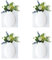 MSUIINT Magische Vase, 4 Stück, aus Silikon, wiederverwendbar, selbstklebend, zum Aufhängen, dekorativ, aus Gummi, kleine Vase