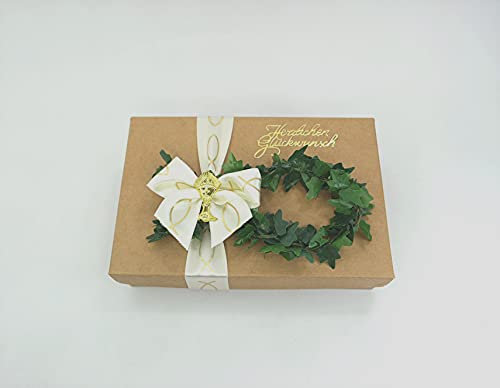 Geschenkschachtel Geldgeschenk Box Fisch Deko Gold Kommunion Konfirmation