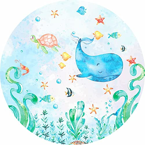 Fondant Tortenaufleger Tortenbild Geburtstag Meerjungfrau/Unterwasserwelt K8