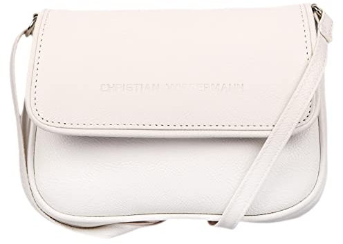 Christian Wippermann Kleine Damen Handtasche Umhängetasche Party Ball Disco Weiss-2