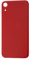 ELLENNE Rückseite Rahmen kompatibel mit iPhone XR Back Cover Glas Schwarz Weiß Blau Rot Gelb Rosa (Rot)
