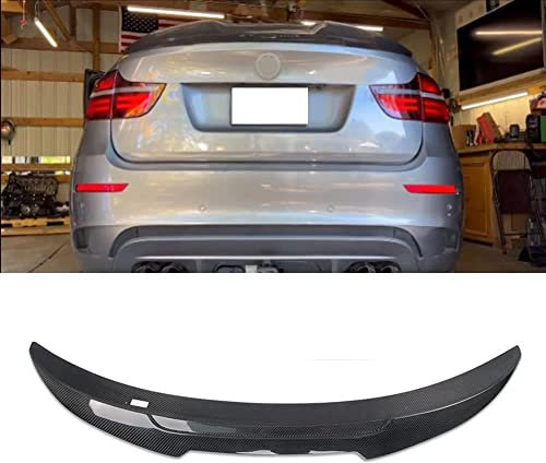 Auto ABS Carbon Fiber Heckspoiler, für BMW X6 E71 2008-2014 Kunststoff Heckflügel lippe Kofferraum Spoiler Flügel