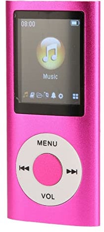 Yctze MP3-Player, Musik-Player mit 1,8-Zoll-LCD-Bildschirm, MP4-Bluetooth-Player, Integriertes Video-Play/UKW-Radio/Voice-Recorder/E-Book-Reader, 8 Stunden Spielzeit, Unterstützt Bis zu 64 GB