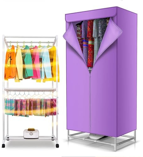 Secadora de Ropa Eléctrica de 900W con Temporizador Automático, Lavadora Secadora con Armario de Secado de Aire Caliente, Capacidad de 30 Kg Adecuada, Acero Inoxidable, para Todas Las Telas ( Color :