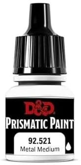 D&D Prismatic Paint: Metal Medium - Acrylic Non-Toxic Heavily Pigmented Water Based Paint for Tabletop Roleplaying, Boardgames, and Wargames Miniature Model Painting