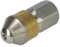 vhbw buse nettoyeur tuyaux compatible avec Nilfisk jet haute pression - acier inoxydable, filetage interne 1/8, Rotatif, or/argenté