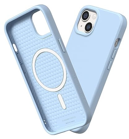 RHINOSHIELD SolidSuit Case Compatible with Magsafe for [iPhone 13 mini] | Shock Absorbent Slim Design Protective Cover with Premium Matte Finish 3.5M / 11ft Drop Protection - Glacier Blue