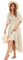 R.Vivimos Women's Square Neck Floral Slim Fit Half Sleeve Dresses Cottagecore Long Midi Dress(Small,Beige#1-Floral)