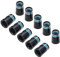 Haptufer 10 Pcs Golf Sleeve Ferrule for Golf Irons Tip Size 0.370 Plastic Golf Ferrules Club Shafts Accessories,Blue
