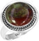 Jeweloporium Mehrfarbig Real Dragon Blood Jasper 925 Sterling Silber Ringe für Damen mit Stein Cocktail Silber Ringe Größe 57(18.1) Weihnachten - Geschenk viktorianisch Schmuck