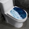 Winhappyhome Ozeanwellen Toilettendeckelaufkleber WC-Sitzbezug Aufkleber Badezimmer Dekoratives Muster (35 x 40 cm)
