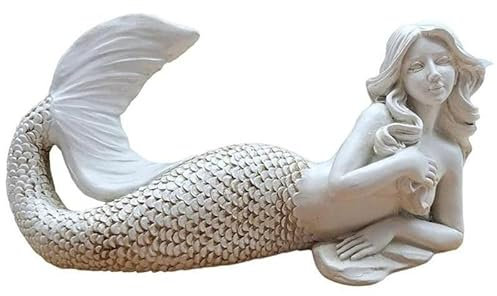 Ornamente, Statuen, Skulpturen, Statuenornamente, Heimtischdekoration, Statue, nordisches Harz, Meerjungfrau, Gartenskulptur, Statue, modernes Wohnzimmer, Veranda, Büro, Tischplatte, Ornamente, Heimde