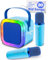 Move2Play, Mini Karaoke Machine for Kids | Includes 20+ Kids Songs | 2 Microphones | Connect with Bluetooth | Birthday Gift | Ages 2, 3, 4, 5+ Year Old | Girls, Boys, & Toddler (Blue)