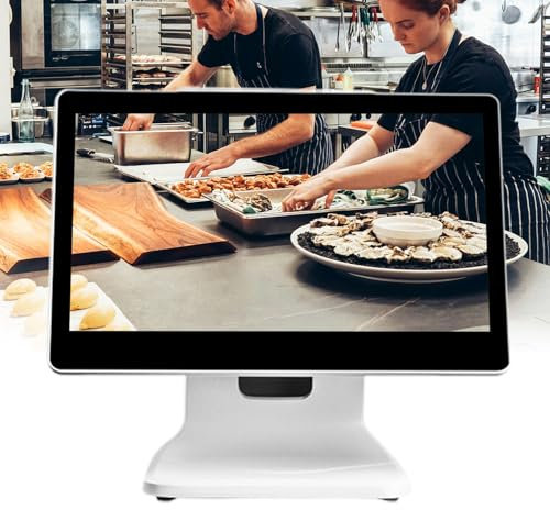 pealiritansemen Caisses Enregistreuses Commerciales, Écran Tactile 15,6 Pouces - Caisse Enregistreuse Pos Personnalisée pour Petites Entreprises, avec 4 Go De Ram 64 Go De Ssd, pour Supermarché