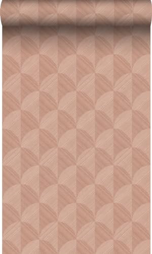 Origin papier peint effet 3D rose terracotta 50 x 900 cm Wallcoverings