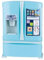 Grand frigo americain realiste avec Sons 28x12x38cm - Mon refrigerateur - Appareil Cuisine Enfant avec Carte Animal - Jouet menager dinette