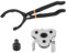 QWORK® 2 pezzi chiave per filtro dell'olio set, pinze filtro dell'olio regolabile 30 cm, chiavi filtro dell'olio a 3 bracci, per filtro dell'olio Ø 63-120 mm