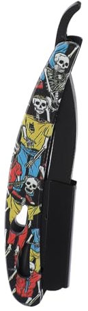 PATKAW 2 Pièces Tondeuse à Cheveux Rasoirs Pour Hommes Pour Le Rasage Rasoir Manuel De Barbier Fourniture De Salon De Coiffure Rasoir Pliant Coupe-cheveux Pliant Black Acier Inoxydable