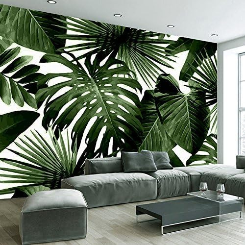 Vlies Fototapete Grüne Blätter 3D Effekt 200x140 Monstera Deliciosa Foto Tapete Schlafzimmer Wohnzimmer Moderne XXL Wandtapete Groß Vliestapete Fototapeten Poster Wand Dekoration a.6834