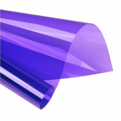 Transparente dekorative Fensterfolie, bunte Fensterfolie, farbige rote Fenstertönung, hitzeblockierend, für Party, Hochzeit, Festival, Dekoration (individuelle Größe)