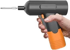 SQUADO Tournevis électrique rechargeable, 4,2 V 1500 mAh, 5,5 N/m couple, 24 pointes, mandrin magnétique, charge USB