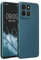 kwmobile Custodia Compatibile con HONOR 200 Smart 5G / X7C 4G Cover - Back Case per Smartphone in Silicone TPU - Protezione Gommata - blu caraibi metalizzato