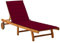 Fasba Akazienholz Massiv Sonnenliege mit Auflage Gartenliege Liegestuhl Rollliege Gartenmöbel Liege Relaxliege Freizeitliege Strandliege Holzliege