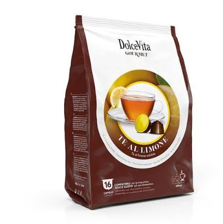 64 capsule TE' AL LIMONE a marchio DOLCE VITA compatibili con NESCAFE' DOLCE GUSTO - TE LIMONE *