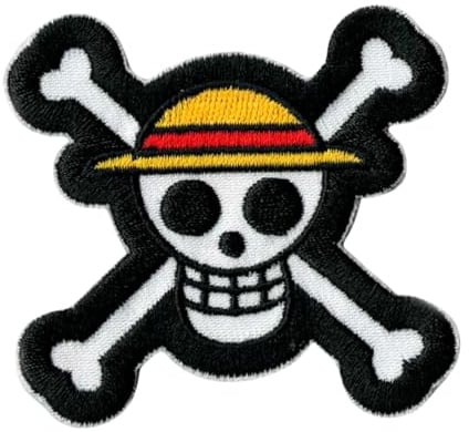 COMERCIAL MERCERA, Aufnäher Patches, One Piece, Aufnäher Ideal für zum Aufnähen oder Aufbügeln auf Kleidung Mützen, Jacken, T-Shirts oder Schultaschen, 100% Pol