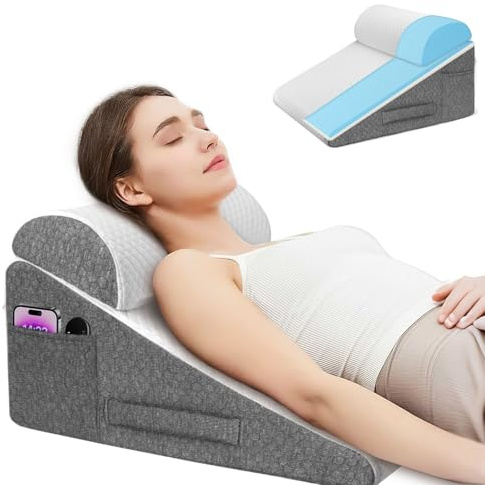 Verstellbare Kissen, Leseauflagen für Bett und Sofa, Memory-Schaum Kissen, Beinstützen zum Entspannen, Rücken-, Nacken- und Beinstütze zum Lesen oder Fernsehen