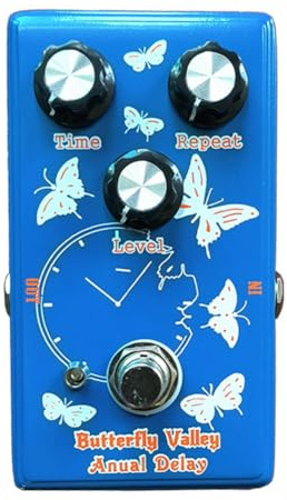Bosiyrggrl Electric Guitar Digital Delay Effector Pedal, Butterfly Valley Anual Delay Single Block Guitar Effect Pedal