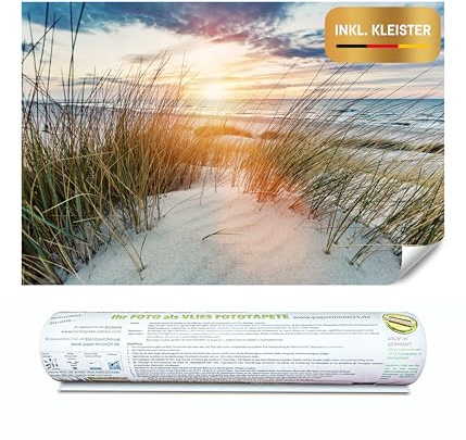 papermoon® Vlies Fototapete inkl. Kleister - Moderne XXL Wandtapete mit brillantem Farbdruck – Leichte & saubere Verarbeitung – Für Wohnzimmer, Schlafzimmer, Büro & Flur – Made in Germany