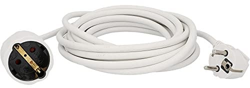 UNITEC Schuko-Verlängerung H05VV-F 3G 1, 5 mm², 5 m, weiß