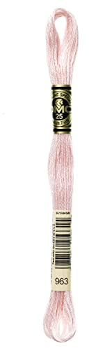 DMG Plaid Cotton Thread, Variegated for Stitching, 8 Metres 12-Pack Light dusty pink