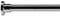 Croydex Premium Stainless Steel Ceiling Support L-Shaped Shower Rod, 200 x 100 cm