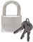 STANLEY Solid Brass Chrome plated Vorhangschloss 30mm mit Standard-Bügel, 3 Schlüssel, S742-011, Schloss, Bügelschloss