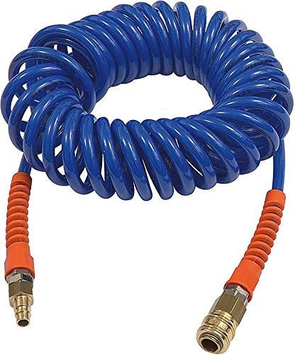 RIEGLER 113450-SP 17-750KSD Spiralschlauch-Standardkupplung-Set, PU, Schl.-ø 9,5x6,3, 7,5 m, 1Stk