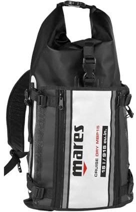 Mares Cruise MBP15 Tauchrucksäcke Unisex – Erwachsene Schwarz/weiß One Size