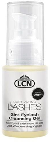 LCN 2in1 Eyelash Cleansing Gel (50ml) - Sanftes und feuchtigkeitsspendendes Reinigungsgel für Wimpernextensions.