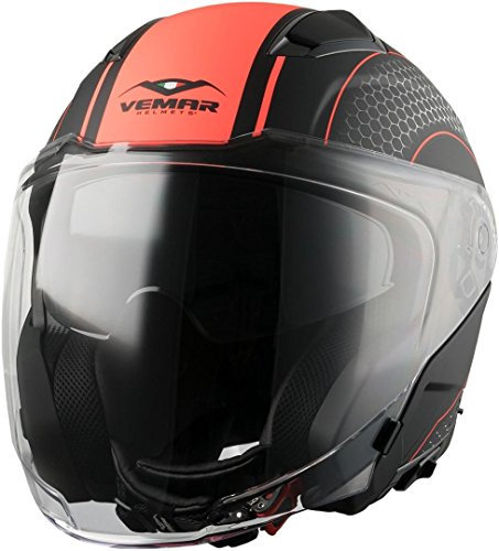 Vemar Feng Hive Jethelm Schwarz/Orange XXL (63/64)