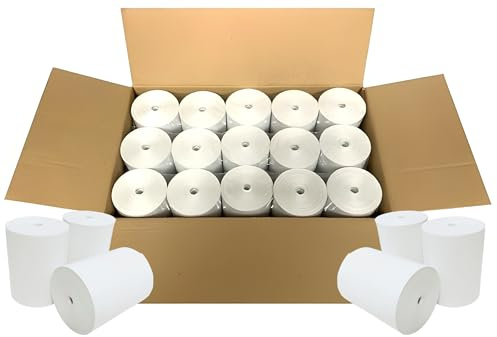 BAM POS Thermal Receipt Paper Rolls 3-1/8x190' BPA Free (30 Rolls)